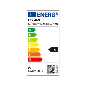 Ampoule led standard Connectée ENKI, E27 60W=7W, 806 lumens, RGBW, variations de blancs et couleurs verre dépoli, Lexman