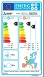 Unité extérieure de climatisateur pour monosplit MITSUBISHI Msz ef ue, 2500 watts blanc