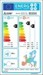 Unité extérieure de climatisateur pour monosplit MITSUBISHI ELECTRIC Msz ef ue, 3500 watts blanc