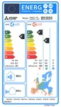 Unité extérieure de climatisateu pour monosplit MITSUBISHI MSZ-HR R32 UE, 3500 watts, blanc