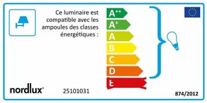 Applique extérieure détecteur E27 max 60W acier Vejers NORDLUX