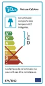 Suspension extérieure rechargeable USB module LED 900Lm nature Calobra NEWGARDEN