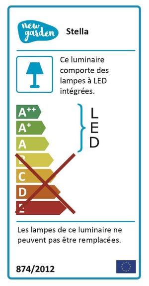 Guirlande extérieure LED intégrée 10 ampoules blanc chaud 350 lm Stella 4.5 m