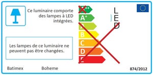 Lampe de table extérieure rechargeable, changement d'intensité, Bohème, LUMISKY