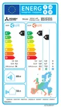 Unité intérieure de climatisateur pour monosplit MITSUBISHI MSZ-EF, 2500watts blanc