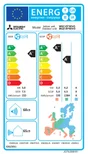 Unité intérieure de climatisateur pour monosplit MITSUBISHI MSZ-EF, 5000 watts blanc