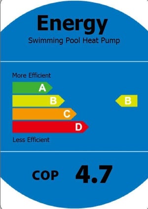 Pompe à chaleur pour piscine PAC MINI ON/OFF HEATING ONLY 6.2KW R32 7000 W