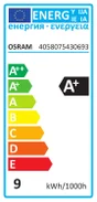 Ampoule led flamme B22, 470Lm=40W, 2700K blanc chaud, opaline, OSRAM