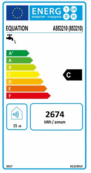Chauffe-eau electrique horizontal mural EQUATION Titane, 150 l