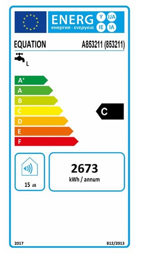 Chauffe-eau electrique horizontal mural EQUATION Titane, 200 l