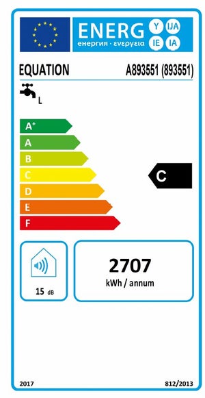 Chauffe-eau electrique vertical mural EQUATION Titane, 100 l