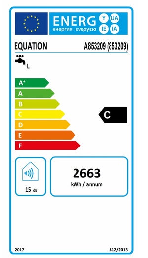 Chauffe-eau electrique horizontal mural EQUATION Titane, 100 l