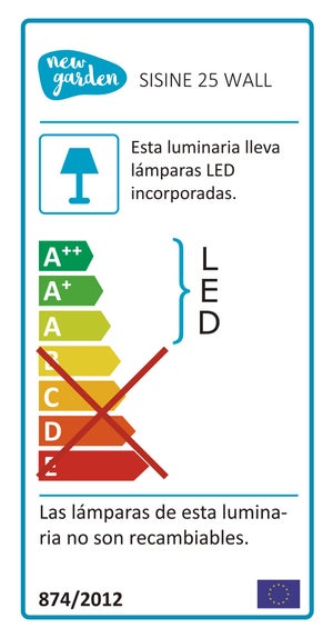 Applique rechargeable module led 900 Lm beige Sisine NEWGARDEN
