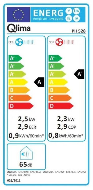 Climatiseur mobile réversible QLIMA Ph528 2800 W