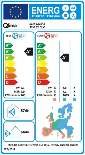 Unité extérieure pour multisplit QLIMA SCM 52, 5200 watts