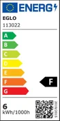 Tube led en plastique S14S, EGLO, 500 Lm 41 W blanc chaud