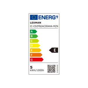 Ampoule led flamme, connectée Enki, E14, 470Lm = 40W, variation de blancs, verre transparent, LEXMAN