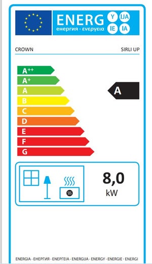 Poêle à Sirli Up Ecodesign, 8 kW noir