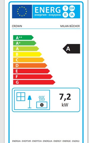 Poêle à bois Milan Bucher Ecodesign, 7.2 kW noir