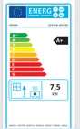 Poêle à bois Quetzal Bucher Ecodesign, 7.5 kW noir