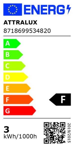 Ampoule led réflecteur GU5.3, ATTRALUX, 20 W blanc chaud