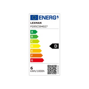 Ampoule led à filament  E27, 806Lm = 5.9W, LEXMAN