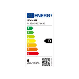 Lot de 3 ampoules led à filament  E14, 806Lm = 5.9W, LEXMAN