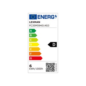 Lot de 3 ampoules led à filament  E14, 806Lm = 5.9W, LEXMAN
