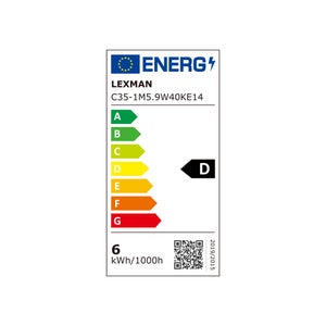 Ampoule led, flamme, E14, 806lm = 60W, blanc neutre, LEXMAN