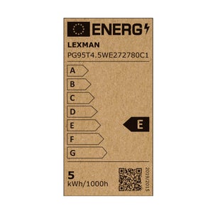Ampoule led décorative, Edison, E27, 400lm = 35W, blanc très chaud, LEXMAN