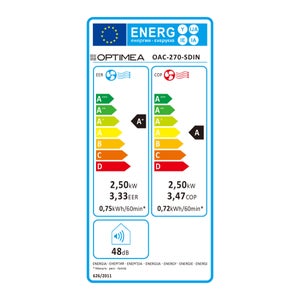 Climatiseur fixe monobloc OPTIMEA Oac-270-sdin, 2500 kW