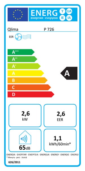 Climatiseur mobile connecte QLIMA Ph7 2600/2300W 8892/8208BTU