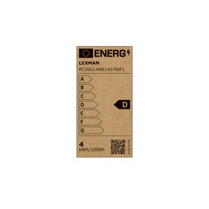Ampoule led flamme e14 4w=40w 470lm 2700k ambre LEXMAN