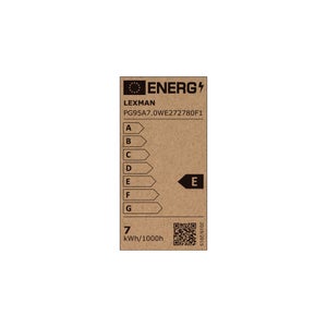 Ampoule led globe 95mm e27 7,3w=60w 806lm 2700k spirale v ambre LEXMAN