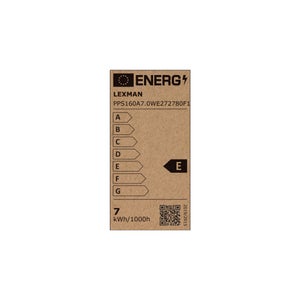 Ampoule led ps160 poire xl e27 60w 806lm 2700k spirale v ambre LEXMAN