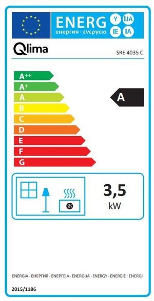Poêle à pétrole à injection électronique QLIMA SRE 4035 C, 3.5 kw