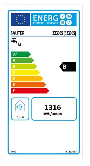 Chauffe-eau électrique plat horizontal/vertical SAUTER 65L