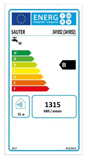 Chauffe-eau plat électrique connecté horizontal/vertical SAUTER 100L