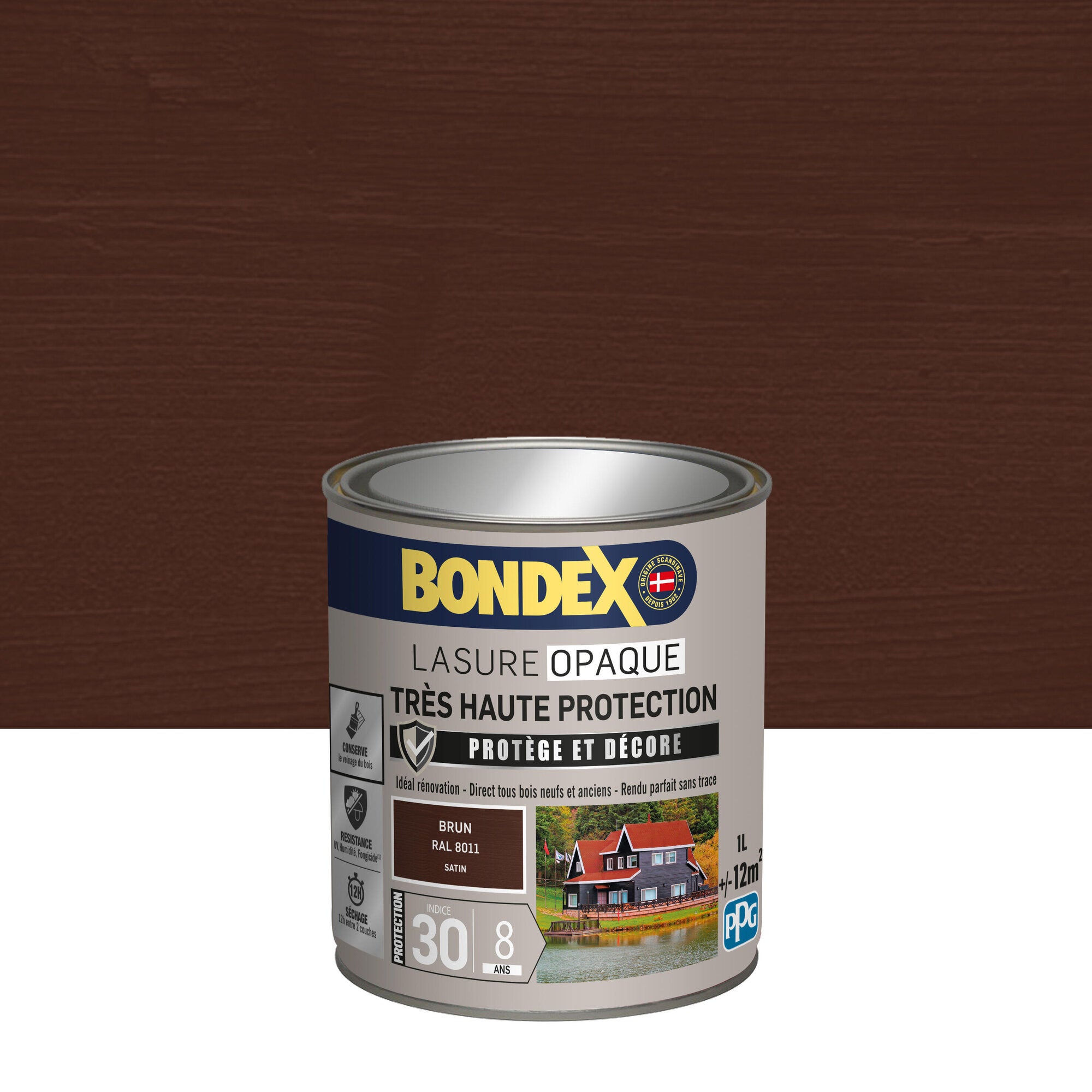Lasure haute protection intempéries incolore satin 5 L - V33 - Mr.Bricolage