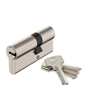 Cylindre De Serrure Pour Boîte De Rangement Moto Avec 2 Clés - Pièce De Rechange, Coffre Vélo, Métal Noir/argenté