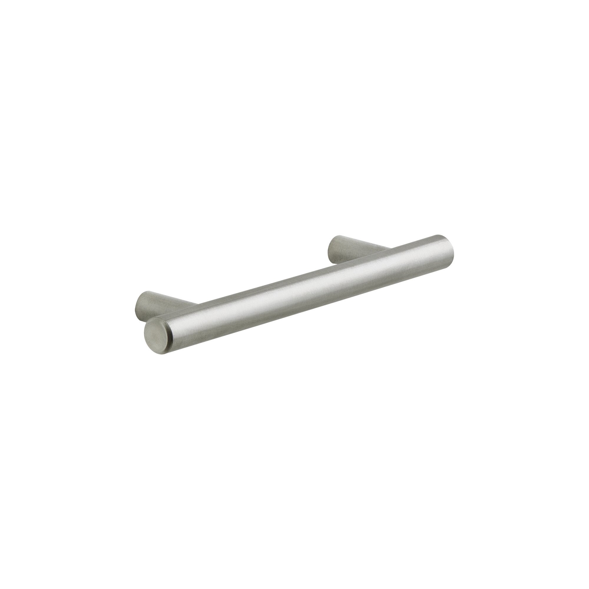 4 poignées de meuble Coquille, zamak gris vieilli, entraxe 64 mm