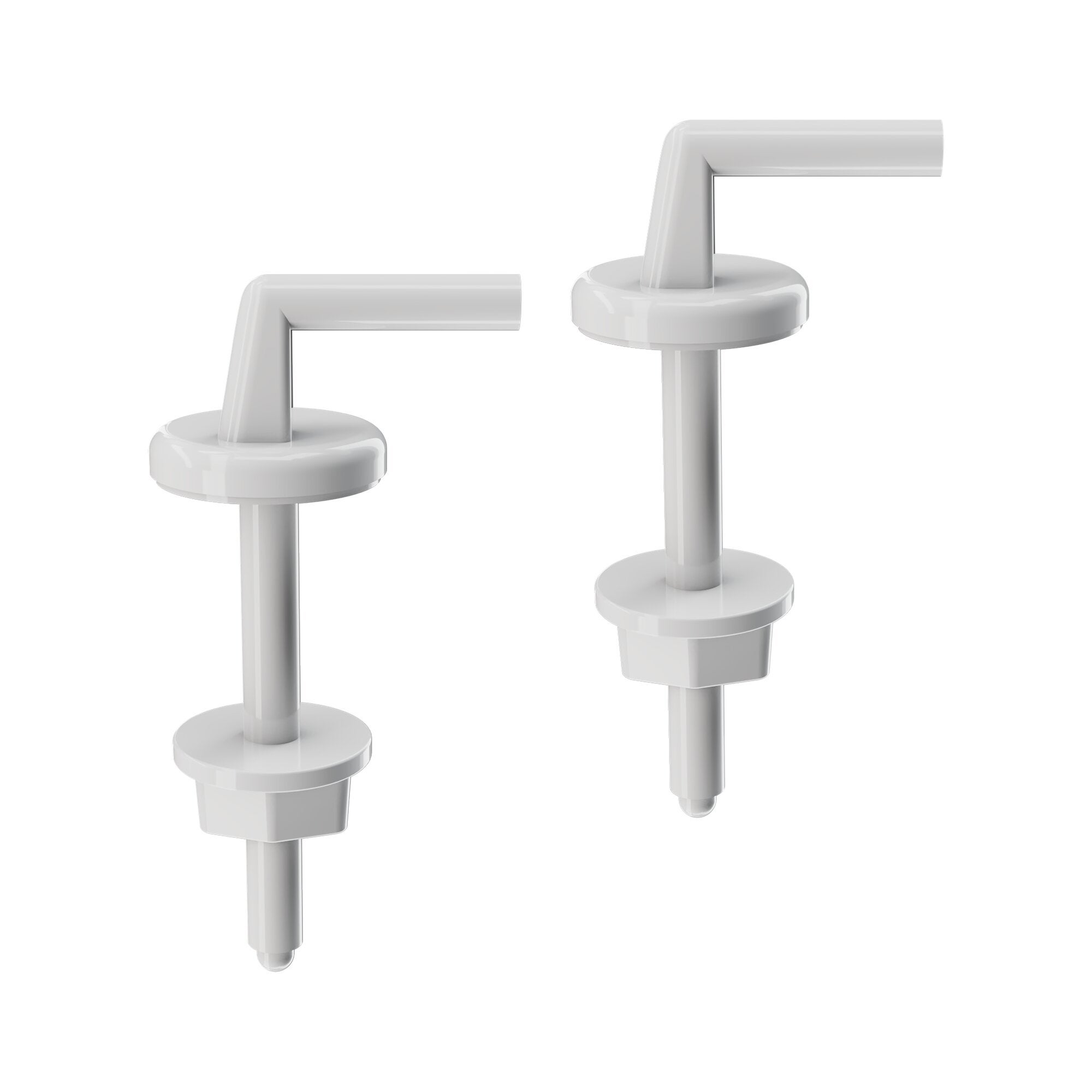 Abattant WC Fixation I Set I Charnières I en acier inoxydable - Métal